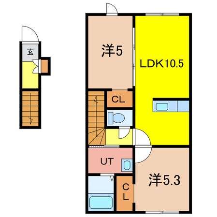 Sonare　B棟の物件間取画像